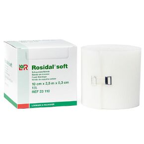 Rosidal Soft Foam Padding, Foam Dressing & Lymphedema Padding for Compression Distribution, 10cm x .3cm x 2.5m (4" Wide x .12" Thick x 2.7yds.), Case of 30 Rolls