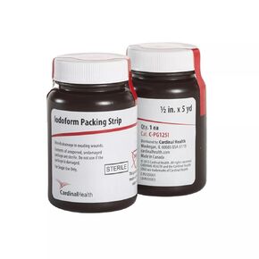 Cardinal Health™ Iodoform Gauze Packing Strip, 0.5IN x 5YD, Case of 12
