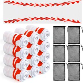 12 Pcs Cooling Towel with 6 Bag, Baseball Breathable Chilly Towel Ice Towel for Neck and Face, 40"x12" Breathable Chilly Towel, Microfiber Towel for Baseball Player Team Coach Gift Sport Party Favors