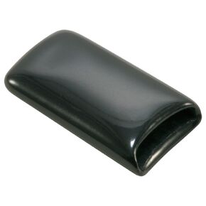 Caplugs 99192524 Plastic Rectangular Finishing Cap with Flat End Grip. VRF-062X650-16, Vinyl, Length 1.000" ID 0.650", Black (Pack of 200)