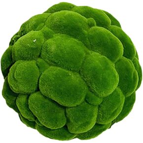 Aquarium Faux Green Moss Plant Topiary Ball Garden Moss Decor Moss Balls Decorative Balls for Bowls Boxwood Topiary Ball Decorative Grass Foam Ball Flocking Artificial in Saudi Arabia