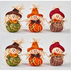 Worth Imports 6" Mini Table, Set of 6 Scarecrow, Small, Multicolor
