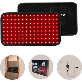 Red Light Therapy Belt Infrared Light Therapy for Body,Red Light Therapy lamp at Home with Timer LED 660nm&850nm Heating Light Therapy pad for Women and Men Gift