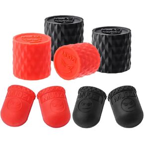 8Pcs Bicycle Handlebar End Caps, Silicone Safeguard Sleeve Bicycle Brake Handle Protect Cover Mountain Bike Road Bike Ergonomic Design Anti-Slip Handlebar End Cap Bike Accessories