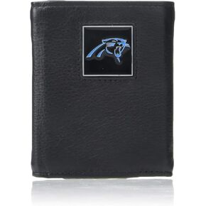 Siskiyou NFL Carolina Panthers Leather Tri-Fold Wallet , Black