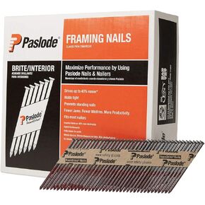 Paslode, Framing Nails, 650830, 30 Degree RounDrive Brite, 3 inch x.131 Gauge, Smooth, 2,500 per Box