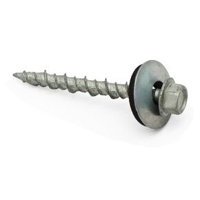 #10 x 1-1/2" Metal Roofing Screws, Hex Head Sheet Metal Roof Screw, Self Starting Metal to Wood siding Screws. EPDM Washer.Galvanized Head, no Painting, 250PCS