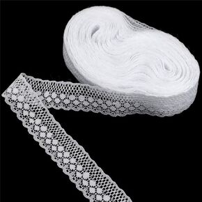 Lace Trim 20 Yards Color Lace Ribbon Crochet Sewing Lace for Crafts Bouquet Gift Wrapping