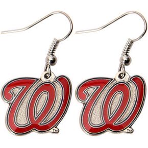 Aminco MLB Washington Nationals W Logo Dangler Earrings