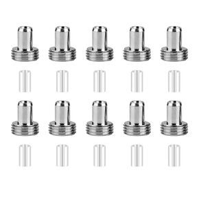 Xunsomten-Fiber Optical Accessories,10Pack Fiber Optical Ceramic Core and 10Pack Mental Heads for Visual Fault Locator Fiber Optic Tester Light Meter Network Cable Tester Replace Accessories