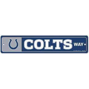 Wincraft NFL Indianapolis Colts 83623010 Street/Zone Sign, 4.5" x 17"