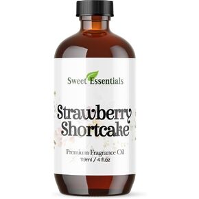 Strawberry Shortcake, 4oz Premium Fragrance Oil, Aromatherapy, Diffuser, Crafts, Soap, Home Scents, Bath & Body, DIY Parfum and Much More. Versatile and Long-Lasting