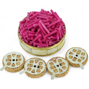 Wicks and Cork Floats for Orthodox Vigil Oil Lamps - Beeswax and Paraffin Wicks for Floating Candles, for Home or Church Use (Beeswax)