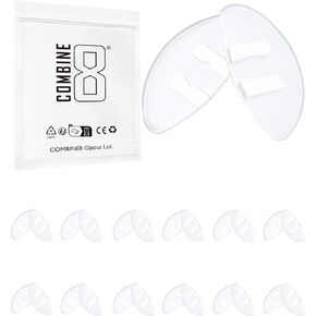 Eyeglass Nose Pads, 12 Pairs Clear Anti-Slip Soft Silicone Glasses Nose Pads, Glasses Nose Bridge Pads for Glasses Sunglasses