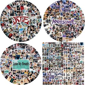 PYAJUU 312PCS مجموعة ملصقات الأطفال الضالة مجموعة ملصقات ألبوم Stray Kids ATE، ملصقات Lose My Breath، حزمة ملصقات المدرسة السحرية ملصقات الفينيل المقاومة للماء ملصقات الأطفال الضالة لزجاجات المياه سجل القصاصات الكمبيوتر المحمول in Kuwait