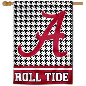 WinCraft Alabama Crimson Tide Houndstooth Pattern Double Sided House Flag