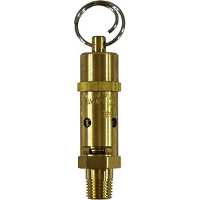 Kingston 1/4" NPT Brass Hard Seat Industrial Pressure Relief Valve, Made In The USA. (165 PSI / 210 SCFM)