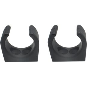 2pcs Nylon Boat Ladder Clamps Boat Hook Holder Clips Ladder Paddle Stowage Clips for 1-1/4 Inches Tubes