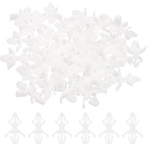 PATIKIL 120PCS PCB Board Isolation Column, Nylon Reverse Locking Circuit Board Clips Standoff Double Head Insulation Bracket Support Height 9.9mm /0.39"