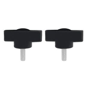 10 pcs M4x12mm Clamping Screw Knob,Carbon steel galvanized T Shaped Thumb Screws Handle for Quick Remove Hand Tightening Knob Replacement, Black