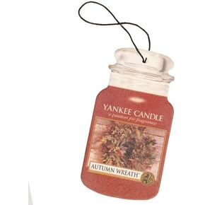 Yankee Candle Paper Car Jar Air Freshener for Long Lasting Fragrance (Coconut Beach, 1 Pack)