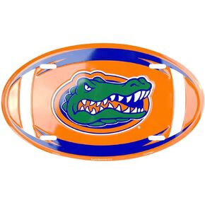 HangTIme Florida Gators Metal Oval License Plate 7 x 12
