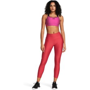Under Armour Womens HeatGear Armour High Waisted Ankle No-Slip Leggings, (814) Red Solstice / / White, X-Large