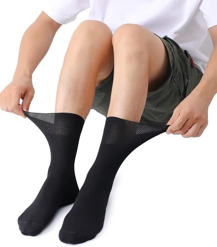 mens diabetic socks size 10-13 wide loose top edema neuropathy ankle socks men extra wide non binding diabetes sock in Saudi Arabia