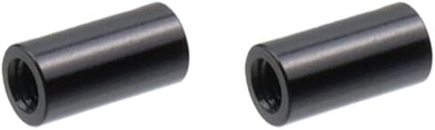 Oedema 10pcs Round Aluminum Alloy Standoff Column M3×15mm Female Threaded Standoff Black Round Nuts for Computer, RC Airplane, DIY Frame, Hardware Spacers in Saudi Arabia