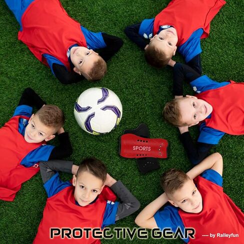 Youth Soccer Shin Guards for Kids Child Calf Protective Gear Soccer Equipment Soccer Shin Pads Calf Protection for 3-5,5-10,10-15 Years Old Boys Girls Children in Kuwait
