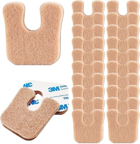 24PCS U Shaped Felt Callus Pads Metatarsal Pads Forefoot Pads Pain Relief Adhesive Pads Foot Cushion Keep Protecting Calluses from Rubbing on Shoes for Men and Women(Skin Color) in Saudi Arabia
