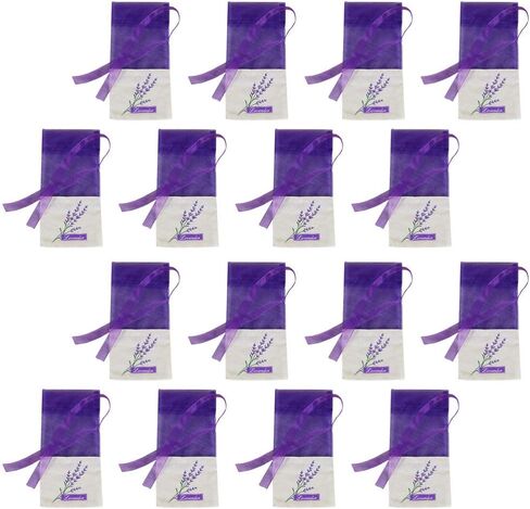 Empty French Lavender Sachets Bag for Drawers and Closets Fresh Scents, Home Fragrance Sachet Sleep, Purple Sachets for Cars, Gym Bags or Anyplace, Pack of 15 in Saudi Arabia