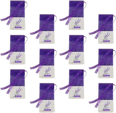 Empty French Lavender Sachets Bag for Drawers and Closets Fresh Scents, Home Fragrance Sachet Sleep, Purple Sachets for Cars, Gym Bags or Anyplace, Pack of 15 in Saudi Arabia