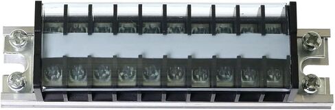 RLECS TD-1510 نوع السكك الحديدية كتلة طرفية صفوف مزدوجة 10 مواضع 600 فولت 15A سلك حاجز كتلة طرفية قطاع in Saudi Arabia