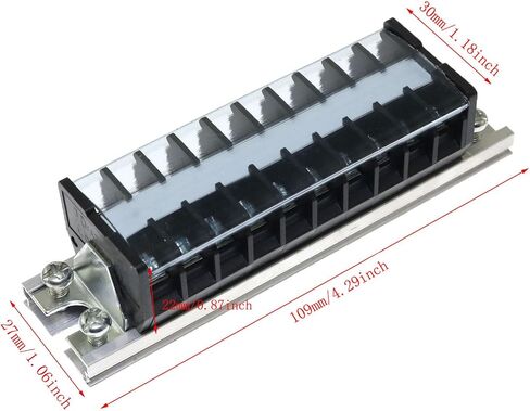 RLECS TD-1510 نوع السكك الحديدية كتلة طرفية صفوف مزدوجة 10 مواضع 600 فولت 15A سلك حاجز كتلة طرفية قطاع in Saudi Arabia