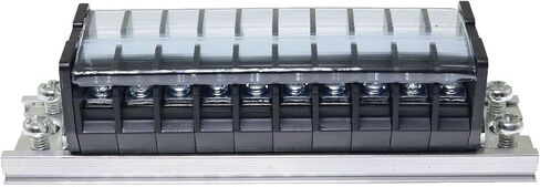 RLECS TD-1510 نوع السكك الحديدية كتلة طرفية صفوف مزدوجة 10 مواضع 600 فولت 15A سلك حاجز كتلة طرفية قطاع in Saudi Arabia