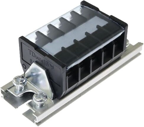 RLECS TD-1510 نوع السكك الحديدية كتلة طرفية صفوف مزدوجة 10 مواضع 600 فولت 15A سلك حاجز كتلة طرفية قطاع in Saudi Arabia