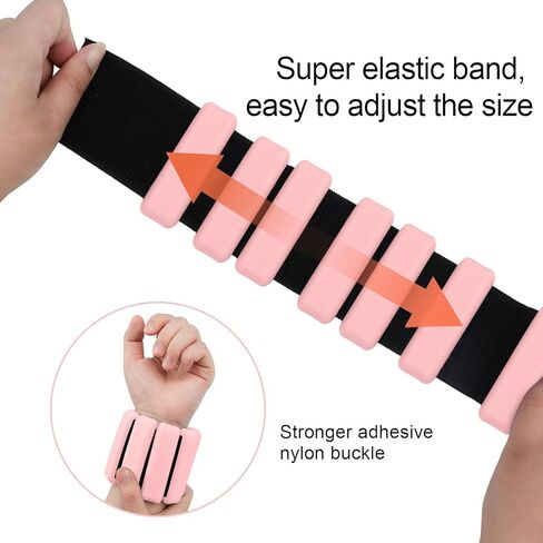 Wearable wrist weights and ankle weights ，A pair of 2-pound， Soft touch adjustable Counterweight，ankle weights for women and man，gym Aerobic exercise, rehabilitation training, dance, swimming ，run in Saudi Arabia
