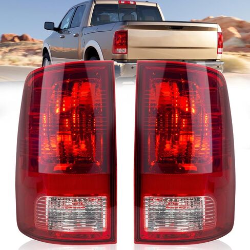 RANSOTO Tail Light Compatible with 2002-2006 Dodge Ram 1500 2500 3500 Pickup Taillight With Bulbs Rear Lamps Replace CH2800147 55077347AF CH2801147 55077348AF in Saudi Arabia