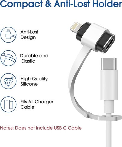 كابل محول TechMatte USB C من النوع C إلى Lightning، [3 حزم] 1.8-2.2 أمبير 15 وات يدعم مزامنة البيانات للشحن السريع، متوافق مع iPhone iPad iPod AirPods، وليس لسماعات الرأس/OTG Android، 1 أسود + 2 رمادي in Kuwait
