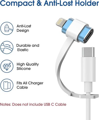 TechMatte USB C Type C to Lightning Adapter Cable, [3 Pack] 1.8-2.2A 15W Fast Charging Support Data Sync, Compatible for iPhone iPad iPod AirPods, Not for Headphones/OTG Android, 1 Black+ 2 Grey in Kuwait