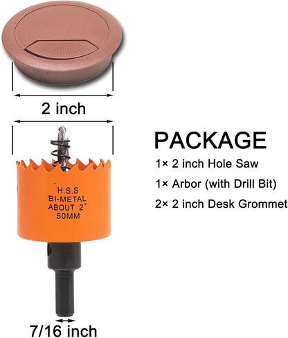 2 inch Desk Grommet 2 inch Hole Saw, Desk Cord Hole Cover, Desk Cable Hole Cover, Desk Hole Grommet, Desktop Grommet for Table Cable, 8 PCS, White in Saudi Arabia