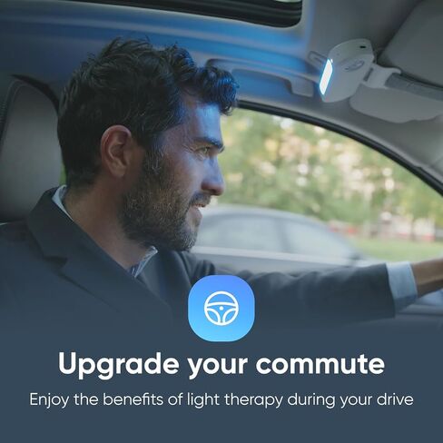 مصباح العلاج بالضوء Luminette Drive - مصباح العلاج بالضوء المحمول واللاسلكي للاستخدام أثناء القيادة في السيارة - مصباح سعيد للنوم in Saudi Arabia