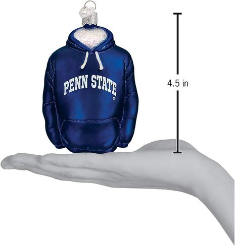 Old World Christmas Ornaments: Penn State University Glass Blown Ornaments for Christmas Tree, Hoodie in Saudi Arabia