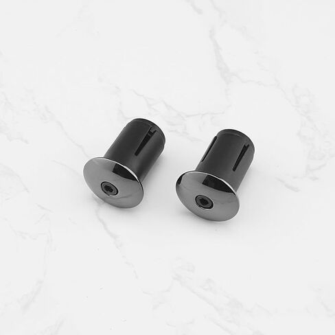 2 Pairs Bicycle Handlebar End Plugs Aluminum Alloy Handlebar Plugs Bike Handlebar Plug Expansion Plug for Bicycles Mountain Bikes Racing Cars, Black in Saudi Arabia