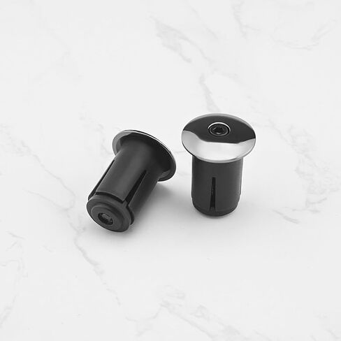 2 Pairs Bicycle Handlebar End Plugs Aluminum Alloy Handlebar Plugs Bike Handlebar Plug Expansion Plug for Bicycles Mountain Bikes Racing Cars, Black in Saudi Arabia