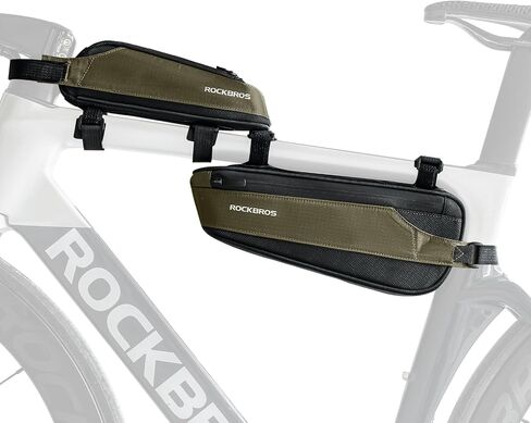 ROCKBROS Bike Frame Bag Bike Top Tube Bag 2 Pieces Combi Bike Bag Bike Triangle Bag Pouch Storage Bag for Mountain Road Ebike Bike in Saudi Arabia