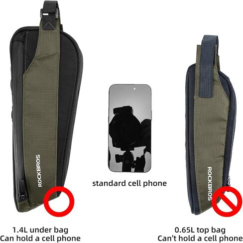 ROCKBROS Bike Frame Bag Bike Top Tube Bag 2 Pieces Combi Bike Bag Bike Triangle Bag Pouch Storage Bag for Mountain Road Ebike Bike in Saudi Arabia