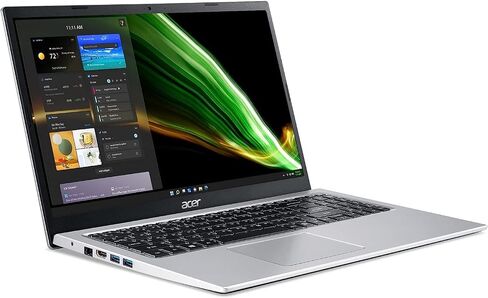 acer Aspire 1 A115-32-C96U Home & Student Slim Laptop (15.6" FHD, Intel Celeron N4500, 16GB RAM, 256GB SSD, UHD Graphics) 1-Year Office 365, Ethernet, Wi-Fi, Webcam, IST HDMI, Win 11 Home, Silver in Saudi Arabia