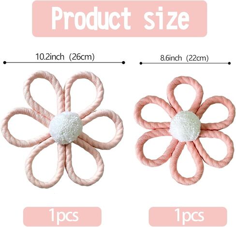 ديكور حائط على شكل زهرة الأقحوان من Ereniko Boho لغرفة نوم الفتيات وغرفة الأطفال وغرفة المعيشة وغرفة المعيشة in Kuwait